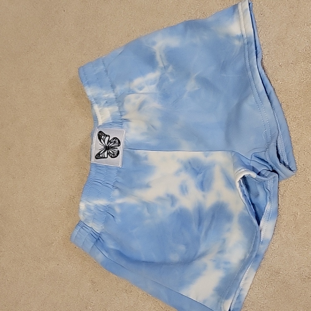 Womens medium tie dye cotton shorts